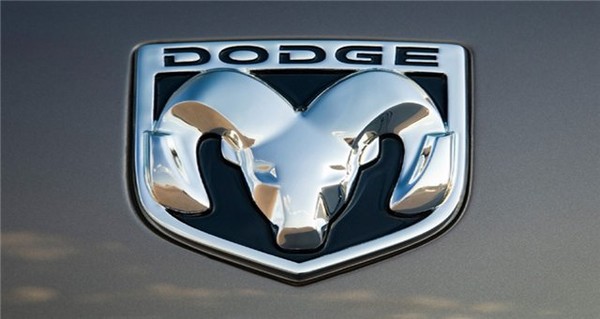 Dodge логотип на черном фоне